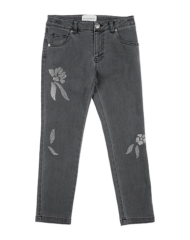ERMANNO SCERVINO JUNIOR Pantaloni jeans Grigio 65% Cotone, 35% Fibra T-400