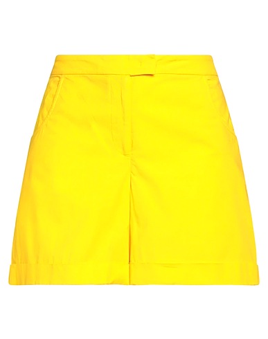 JUCCA Shorts & Bermuda Yellow 55% Cotton, 43% Viscose, 2% Elastane