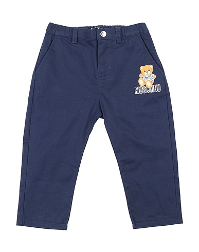 MOSCHINO BABY Casual trouser Navy blue 97% Cotton, 3% Elastane
