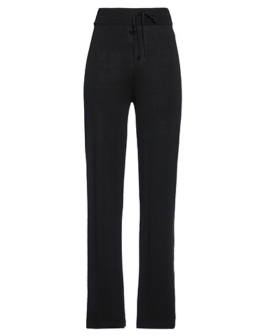 DEHA Casual trouser Black 60% EcoVero™ viscose, 20% Viscose, 20% Linen