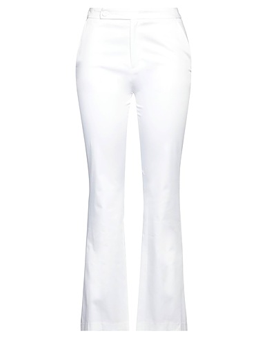 ELEONORA STASI Pantalone Bianco 97% Cotone, 3% Elastan
