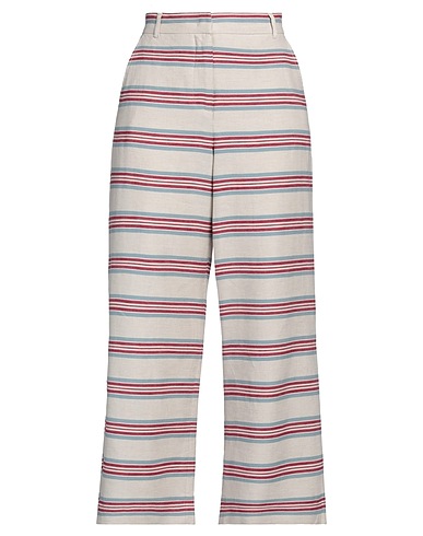 WEEKEND MAX MARA Casual trouser Beige 67% Linen, 33% Cotton