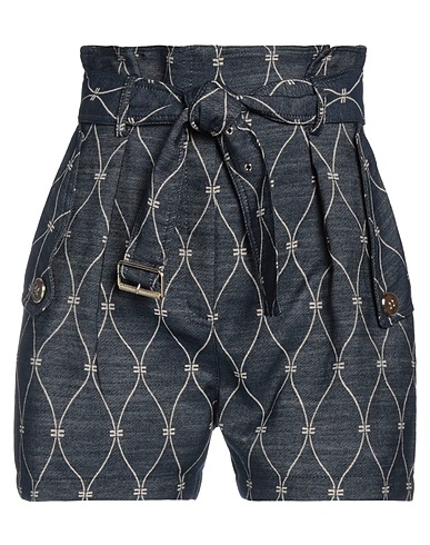 ELISABETTA FRANCHI Shorts & Bermuda Blue 75% Cotton, 25% Polyamide
