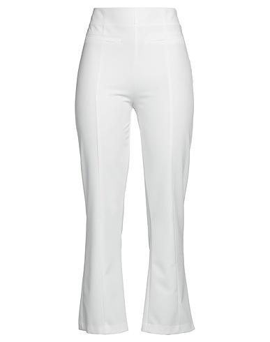 RELISH Casual trouser Ivory 92% Polyester, 8% Elastane