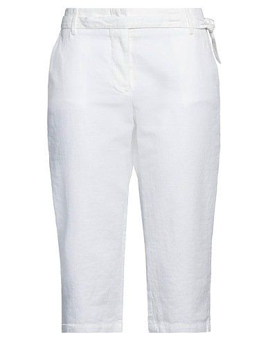 PINKO Casual pants White 71% Cotton, 29% Linen