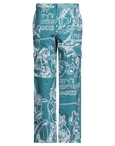 THEBE MAGUGU Pantalone Verde petrolio 100% Cotone