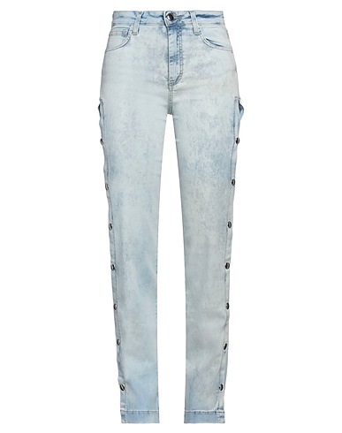 SIMONA A Denim trousers Blue 98% Cotton, 2% Elastane