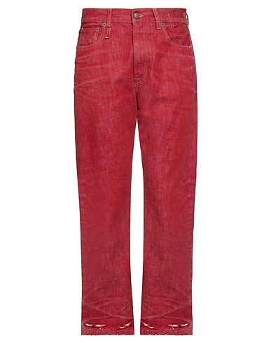 R13 Denim trousers Red 100% Cotton