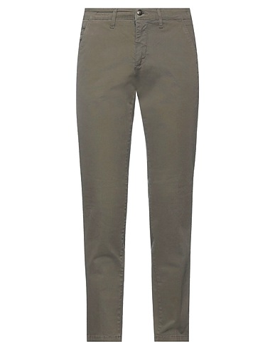HERMAN & SONS Casual trouser Military green 97% Cotton, 3% Elastane