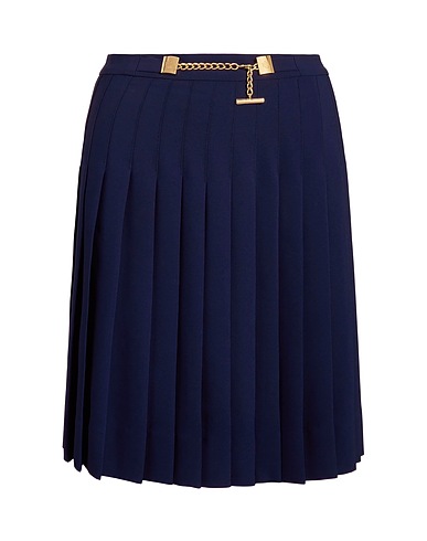 LAUREN RALPH LAUREN Minigonna PLEATED GEORGETTE SKIRT
 Blu navy 100% Poliestere