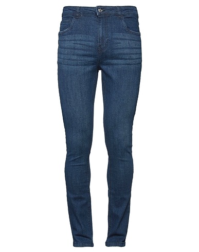 BOLONGARO TREVOR Denim trousers Blue 98% Cotton, 2% Elastane