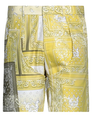 THEBE MAGUGU Shorts & Bermuda Lime green 65% Wool, 35% Polyester