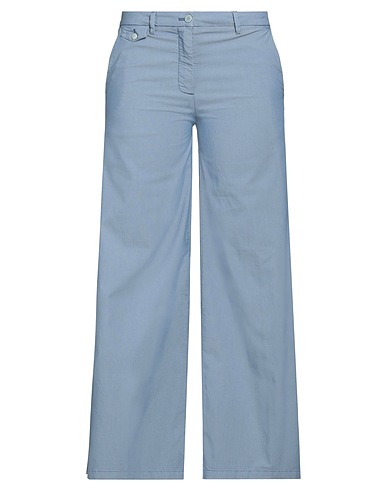 MASON'S Casual pants Pastel blue 97% Cotton, 3% Elastane