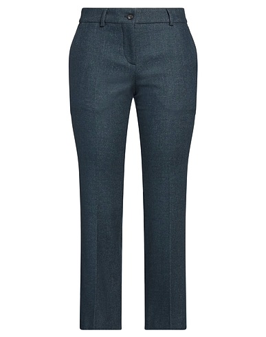 VI TO VI Casual trouser Navy blue 80% Virgin Wool, 20% Polyester