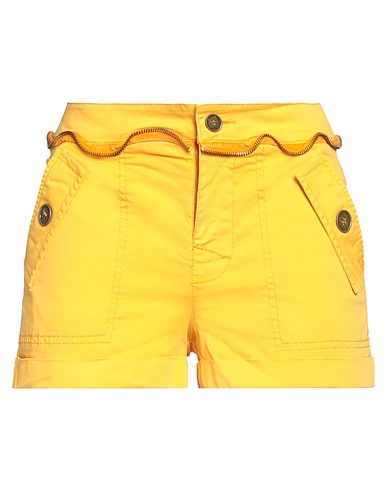 RELISH Shorts & Bermuda Yellow 97% Cotton, 3% Elastane