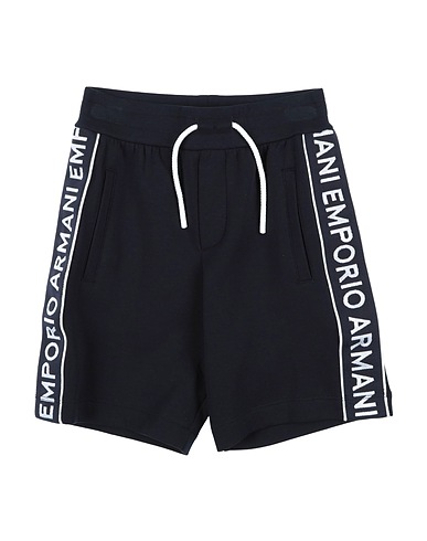 EMPORIO ARMANI Shorts & Bermuda Midnight blue 76% Cotton, 18% Polyester, 6% Elastane, Polyamide
