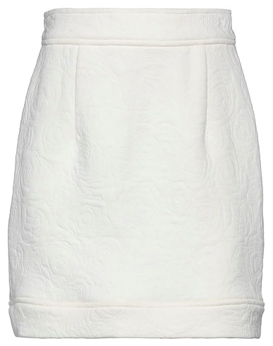 RELISH Mini skirt Ivory 60% Polyester, 40% Cotton