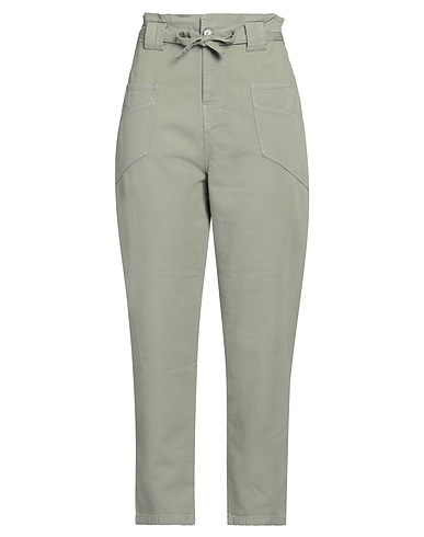 BA&SH Casual trouser Sage green 85% Cotton, 15% Linen