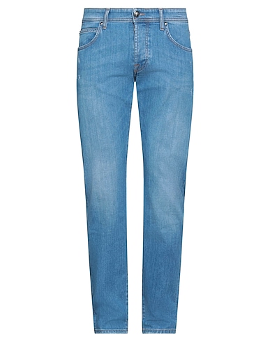ROŸ ROGER'S Pantaloni jeans Blu 94% Cotone, 5% Poliestere, 1% Gomma