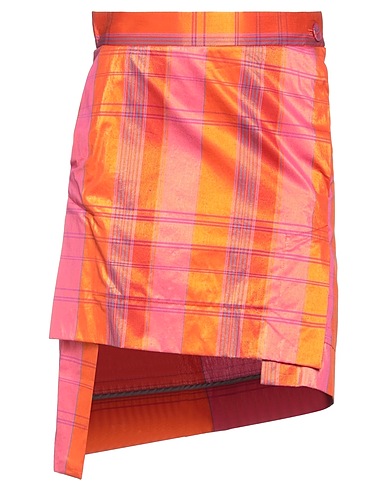 VIVIENNE WESTWOOD Mini skirt Orange 57% Polyester, 34% Cotton, 9% Metallic Polyester