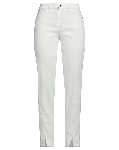 DIANA GALLESI Pantaloni jeans Avorio 92% Cotone, 6% Elastomultiestere, 2% Elastan