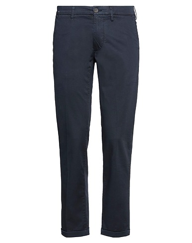 RE_HASH Casual trouser Navy blue 98% Cotton, 2% Elastane