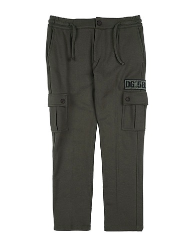 DOLCE&GABBANA Casual trouser Military green 100% Cotton, Polyester, Viscose