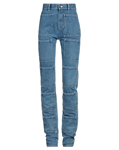LOURDES NEW YORK Denim trousers Blue 100% Cotton