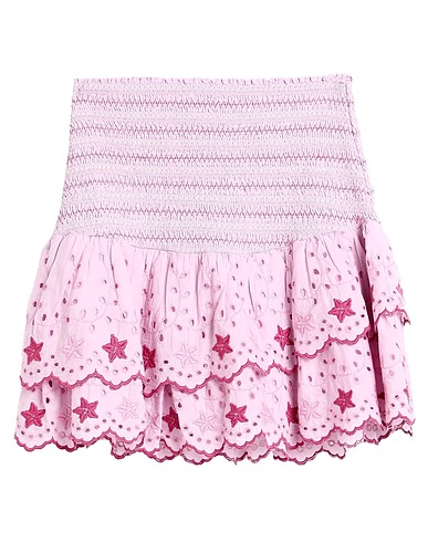 LOVESHACKFANCY Mini skirt Pink 100% Cotton