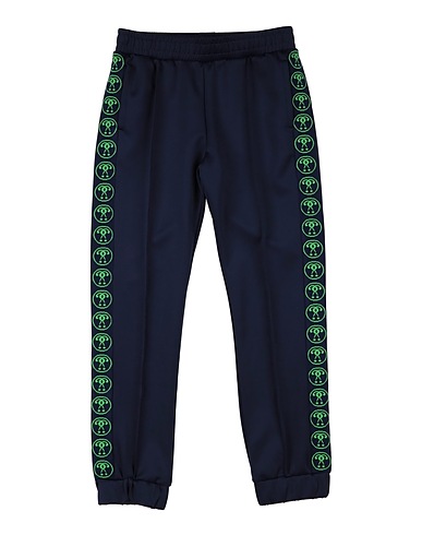 MOSCHINO KID Casual pants Midnight blue 95% Polyester, 5% Elastane