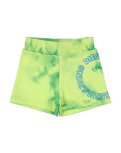 DIESEL Shorts & Bermuda Light green 100% Cotton