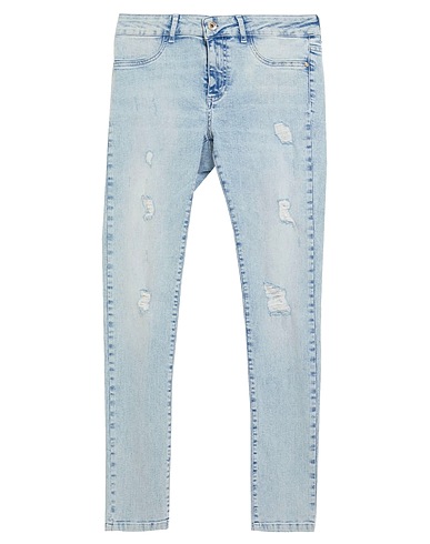 RELISH Denim trousers Blue 97% Cotton, 3% Elastane