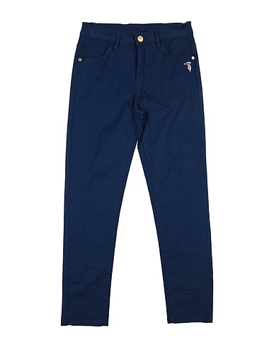 TRUSSARDI JUNIOR Casual trouser Navy blue 98% Cotton, 2% Elastane