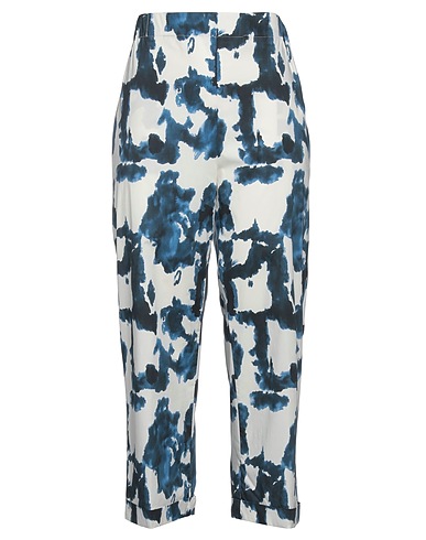 LIVIANA CONTI Casual trouser Blue 96% Cotton, 4% Elastane
