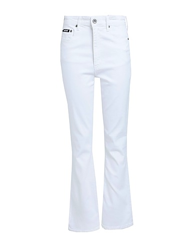 DKNY Denim trousers White 72% Cotton, 24% Polyester, 3% Viscose, 1% Elastane