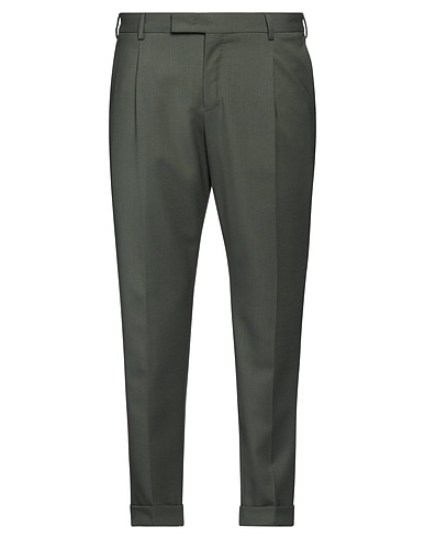 PT Torino Повседневные брюки Зелёный милитари 95% Натуральная шерсть, 5% Эластан