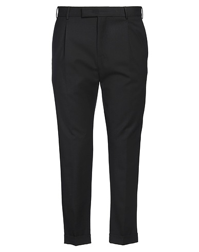PT Torino Casual trouser Black 95% Virgin Wool, 5% Elastane