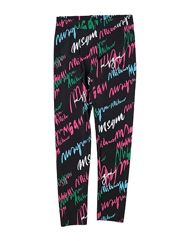 MSGM Leggings Black 82% Polyester, 18% Elastane