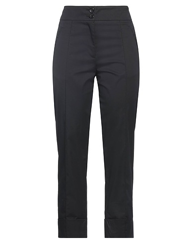 ALESSIA SANTI Casual trouser Black 66% Cotton, 31% Polyamide, 3% Elastane