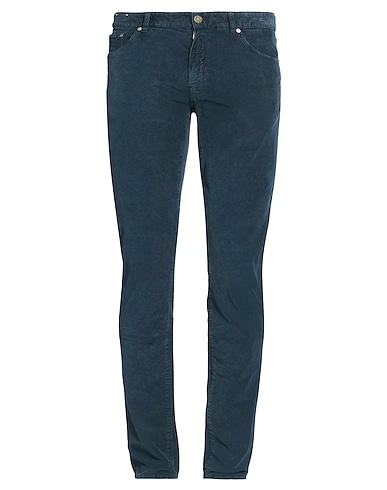 PT Torino Casual trouser Navy blue 98% Cotton, 2% Elastane