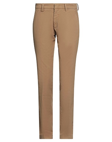 BRO SHIP Casual trouser Camel 98% Cotton, 2% Elastane