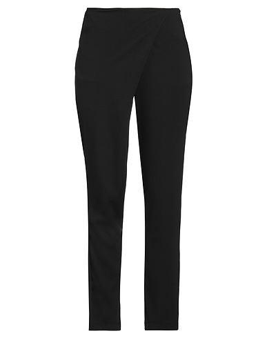 KORALLINE Casual trouser Black 90% Rayon, 5% Polyester, 5% Elastane