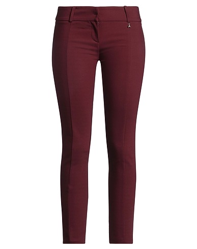 PATRIZIA PEPE Casual trouser Burgundy 53% Cotton, 44% Polyester, 3% Elastane