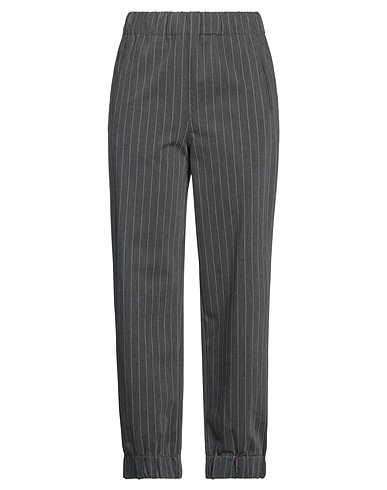 GANNI Casual trouser Grey 61% Recycled polyester, 33% Viscose, 6% Elastane