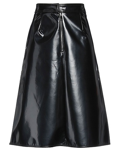 MONCLER Midi skirt Black 94% Polyester, 6% Elastane