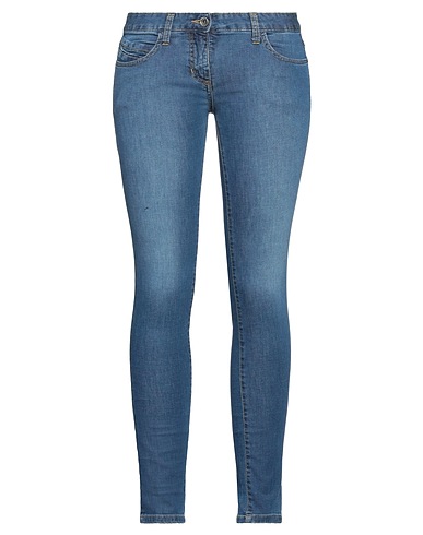 PATRIZIA PEPE Denim trousers Blue 98% Cotton, 2% Elastane
