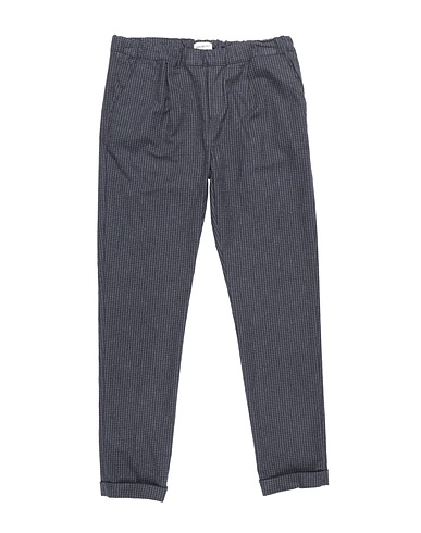 BIKKEMBERGS Casual pants Midnight blue 97% Cotton, 3% Elastane