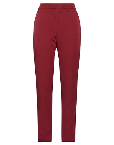 LIU •JO Casual pants Burgundy 88% Polyester, 12% Elastane