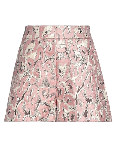 CHRISTIAN PELLIZZARI Shorts & Bermuda Antique rose 69% Polyester, 28% Acetate, 3% Cotton