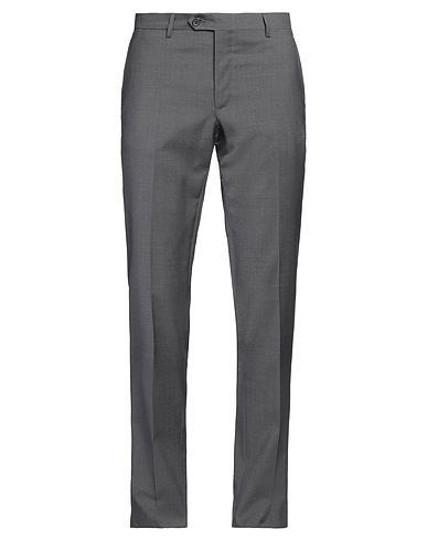 LUIGI BORRELLI NAPOLI Casual trouser Grey 100% Virgin Wool
